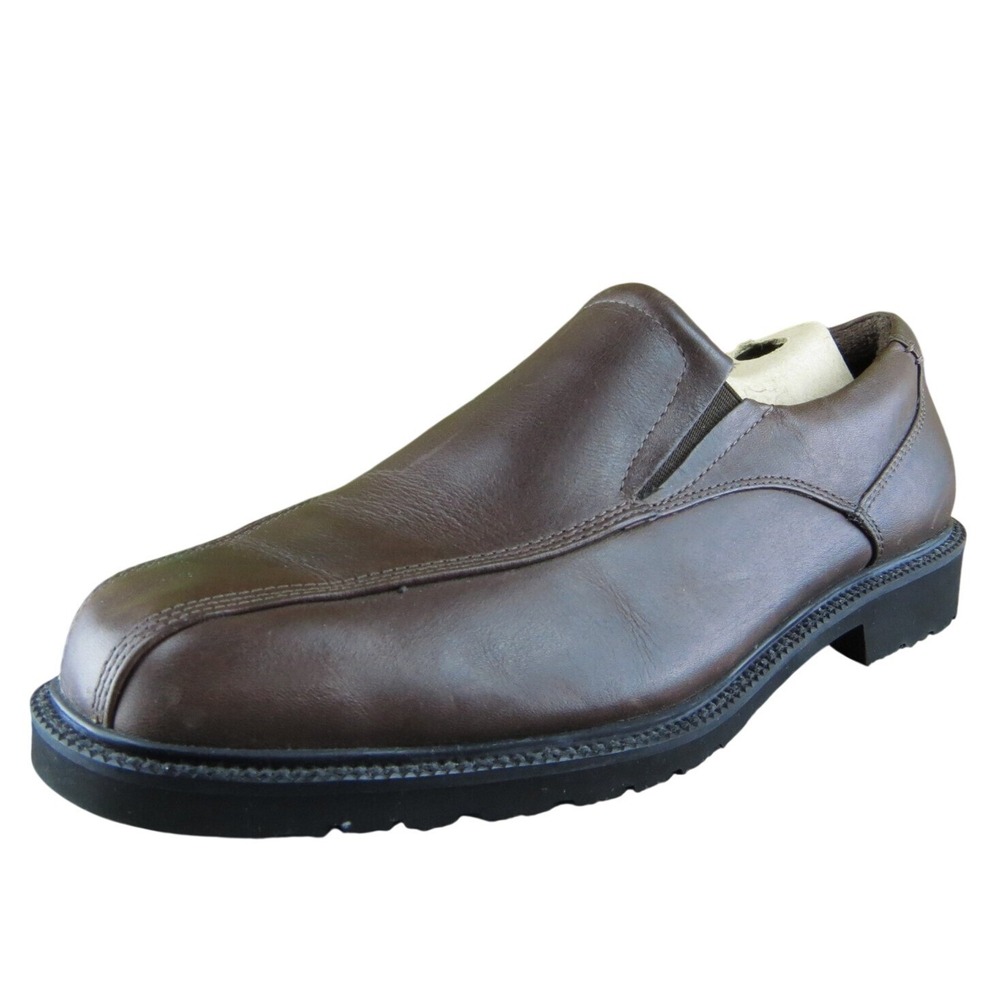 Rockport By Capital Men Loafer Shoes Brown Leather Slip‎ On Size 9.5 Medium